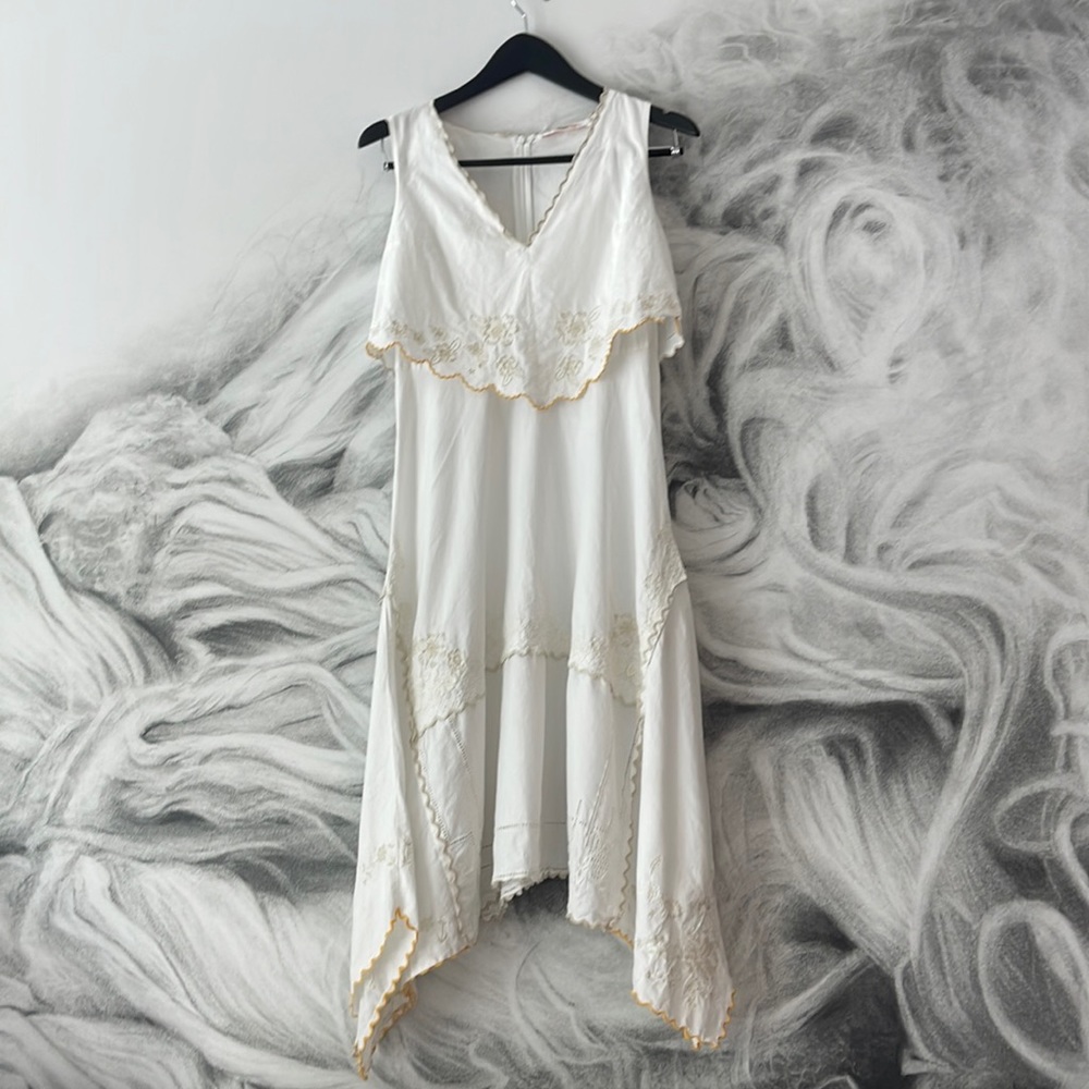COPY - See by Chloe Embellished Midi Dress French Size 34 XS EUC
